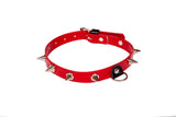 Collar with spikes for her Red Vegan Collection