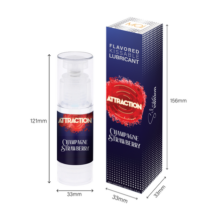 Lubricant attraction champagne strawberry 50ml