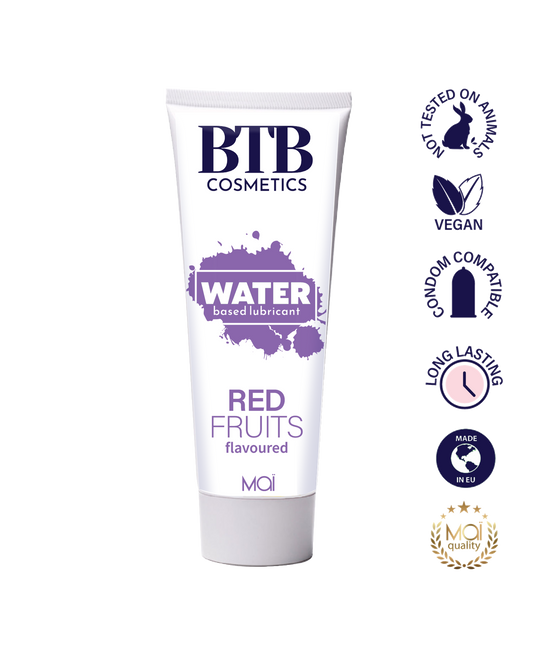 BTB water based flavored red fruits lubricant 100ml