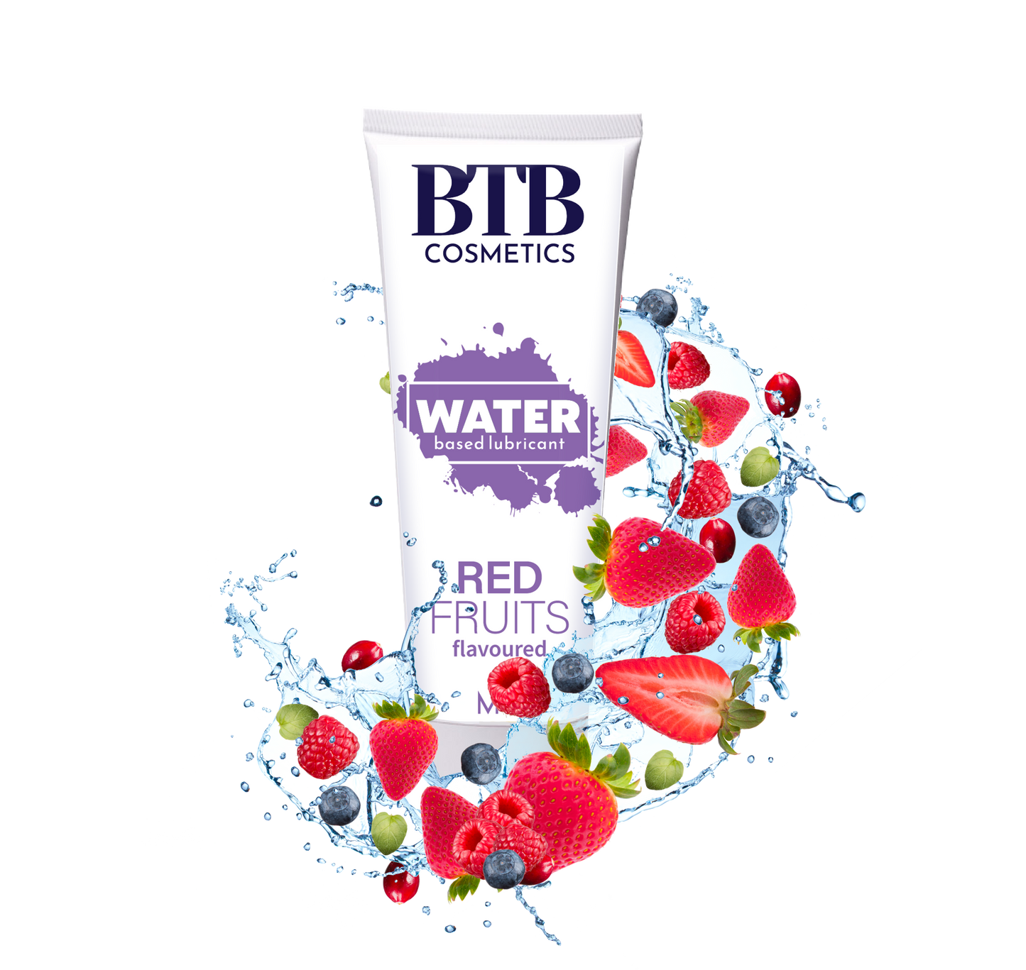 BTB water based flavored red fruits lubricant 100ml