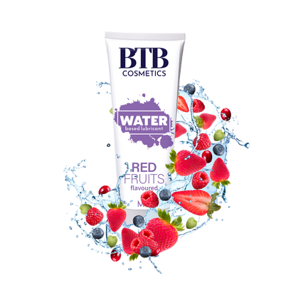 BTB water based flavored red fruits lubricant 100ml