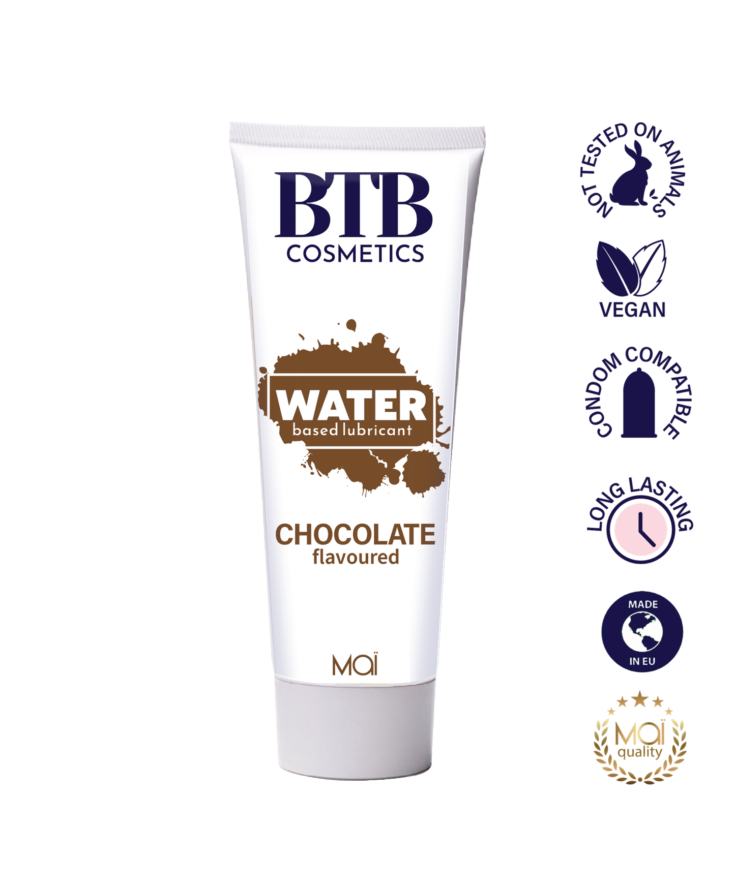 BTB water based flavored chocolat lubricant 100ml