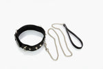 Slave collar with leash for him Classic Collection