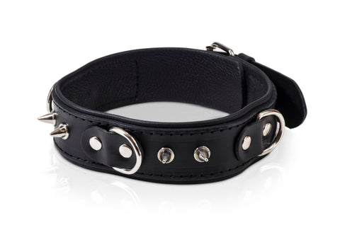 Slave collar with leash for him Classic Collection
