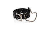 Belt with chains and studs for him Classic Collection