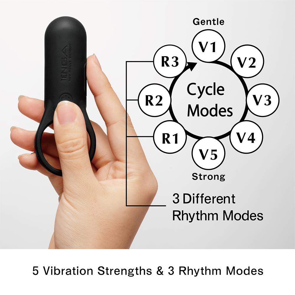 TENGA SVR+ -BLACK Cockring