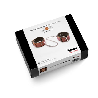 Soft handcuffs for him Cognac Collection