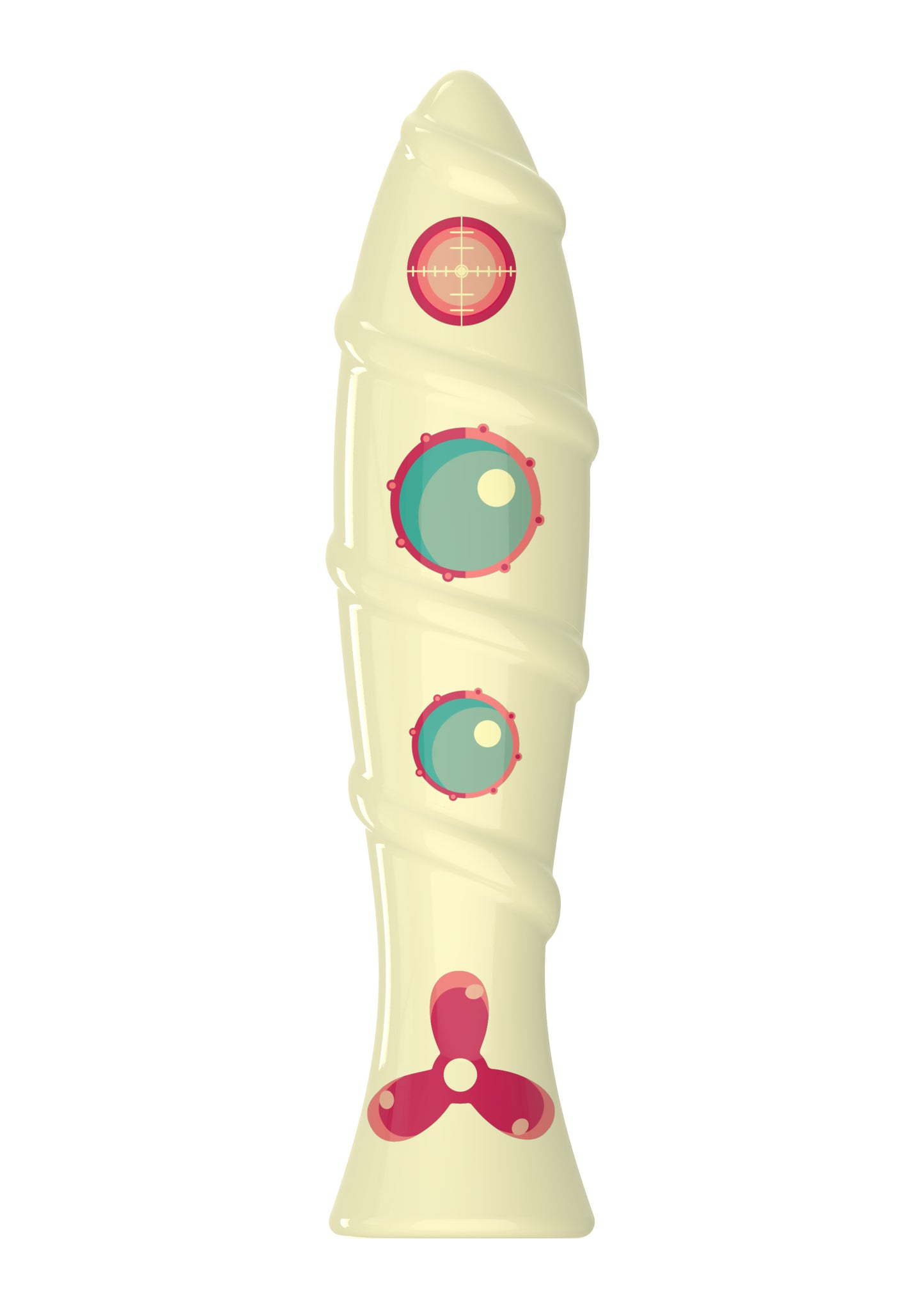 Yellow Submarine Porcelain Dildo
