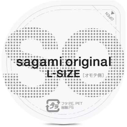 Sagami 0.02 mm L-Size Ultra thin latex-free (Polyurethane) condoms 1pc