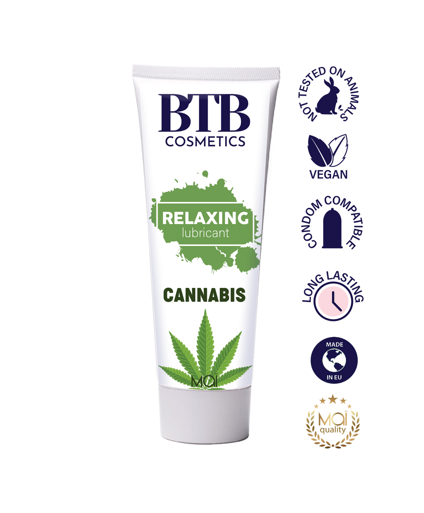 BTB water based cannabis lubricant 100ml
