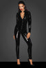 Long button-up PVC overall