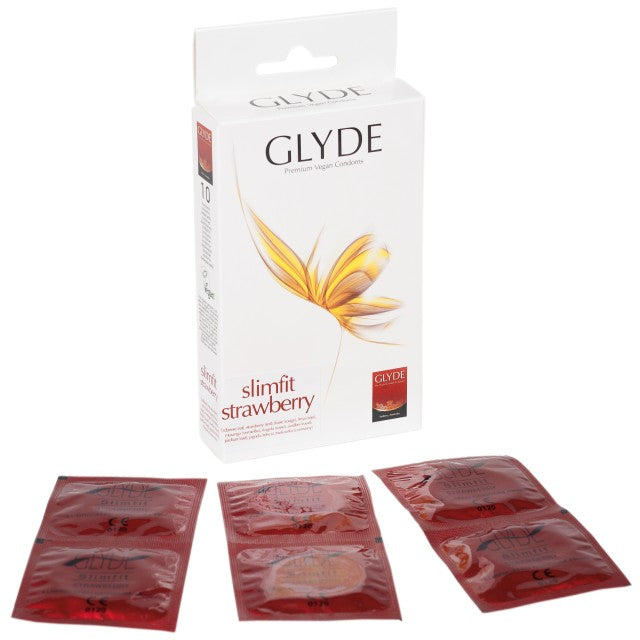 10 Flavoured Glyde Ultra Condoms - 53 mm