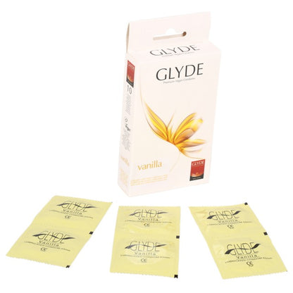 10 Flavoured Glyde Ultra Condoms - 53 mm