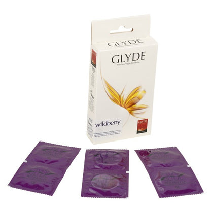 10 Flavoured Glyde Ultra Condoms - 53 mm