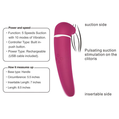 Toyz4Partner - Premium Vacuum Suction Stimulator Pink