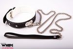 Collar with leash for her White Collection
