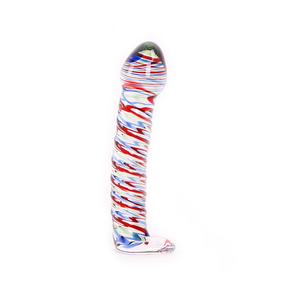 GLASS SWIRL DILDO COLOR