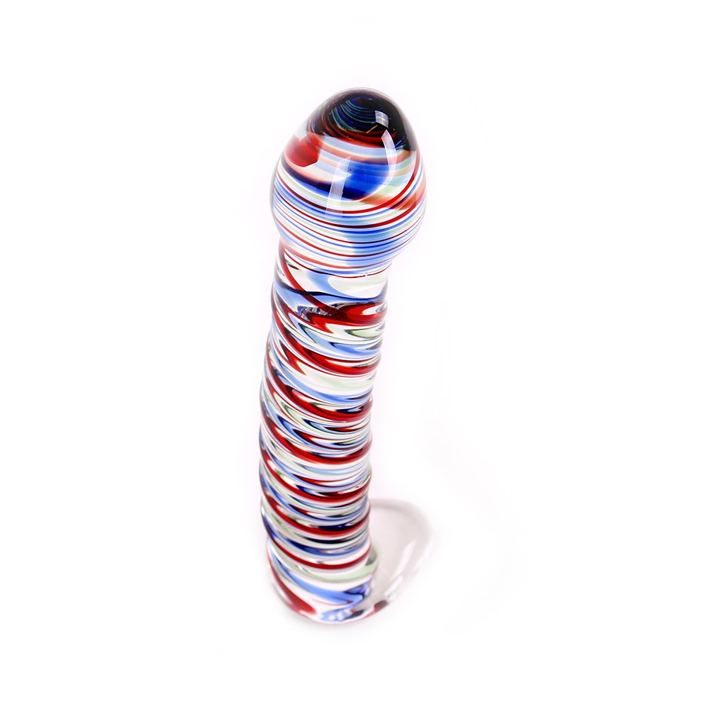 GLASS SWIRL DILDO COLOR