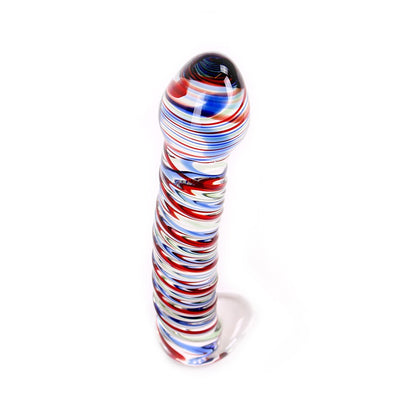 GLASS SWIRL DILDO COLOR
