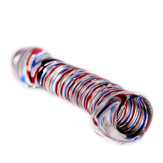 GLASS SWIRL DILDO COLOR