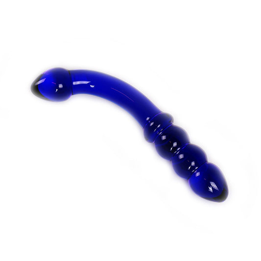 Curved glass dildo