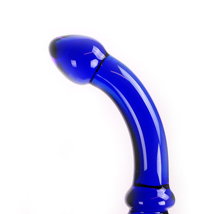 Curved glass dildo
