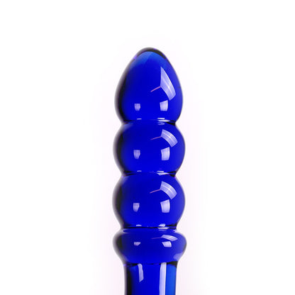 Curved glass dildo