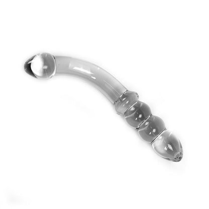 Curved glass dildo