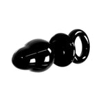 Glass Buttplug Black O-ring
