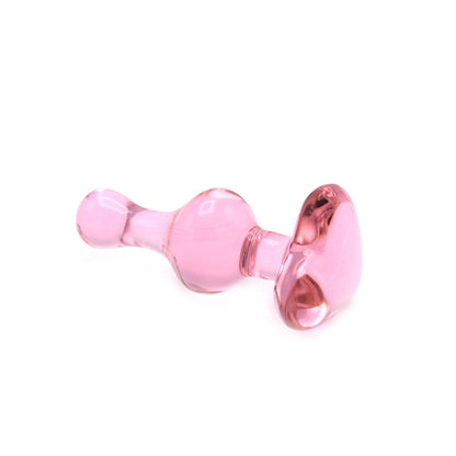 Glass Dildo Heart Love