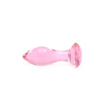Glass Plug Crystal Gem Pink