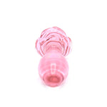 Glass Plug Rose Pink