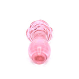 Glass Plug Rose Pink