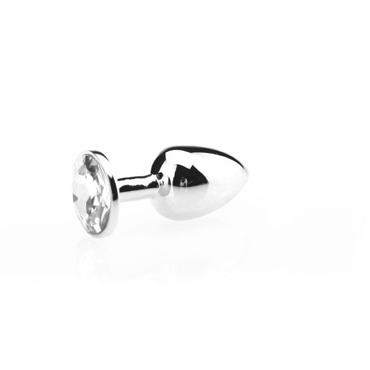Butt Plug Aluminium Clear