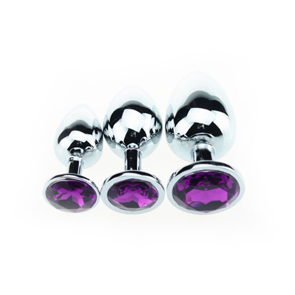 Butt Plug Aluminium Purple