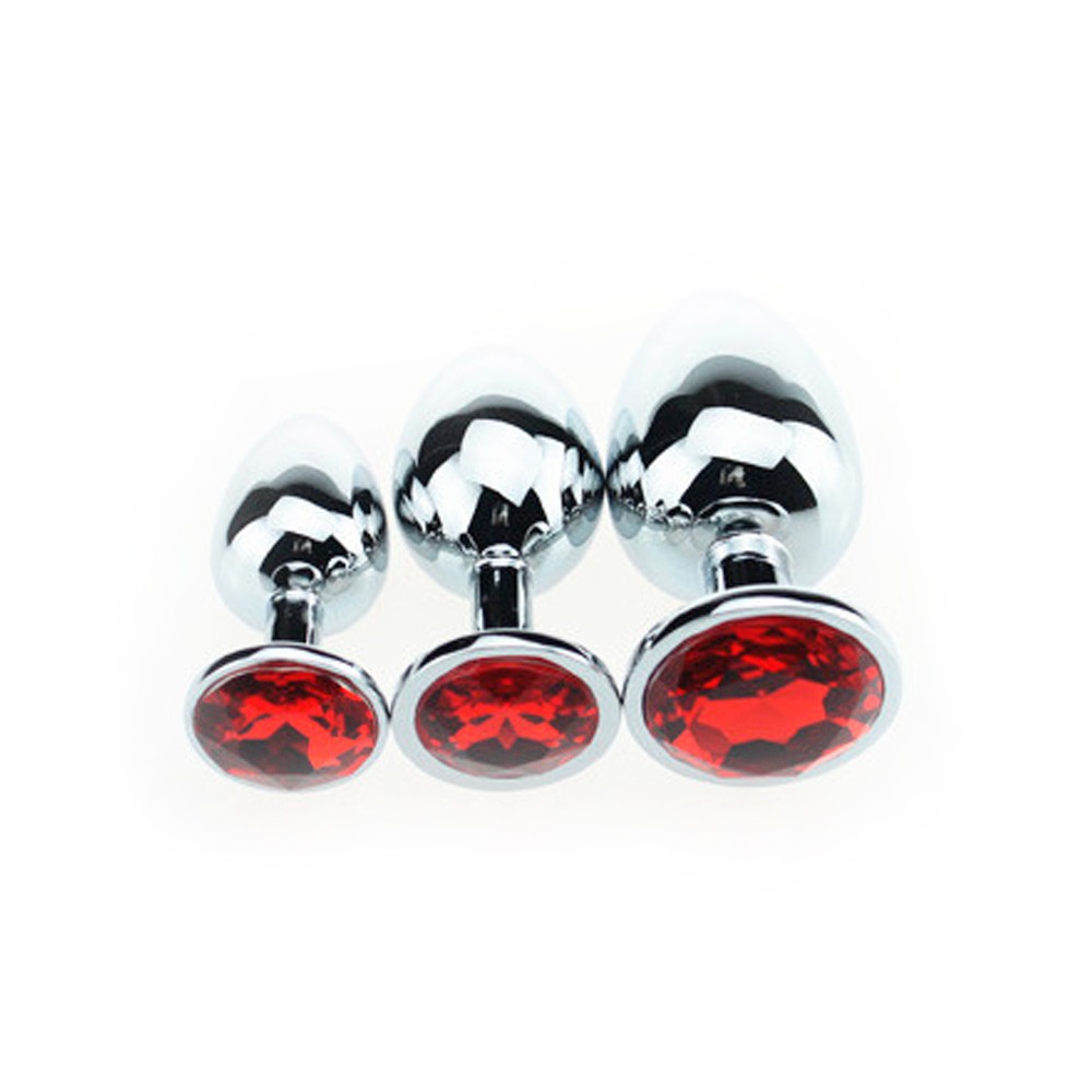Butt Plug Aluminium Red