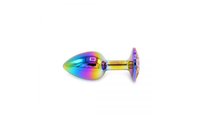 Rainbow Buttplug with Gem