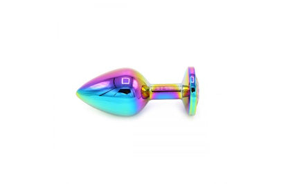 Rainbow Buttplug with Gem