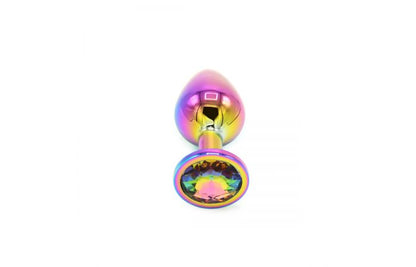 Rainbow Buttplug with Gem