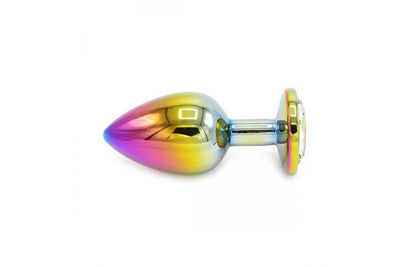 Rainbow Buttplug with Gem