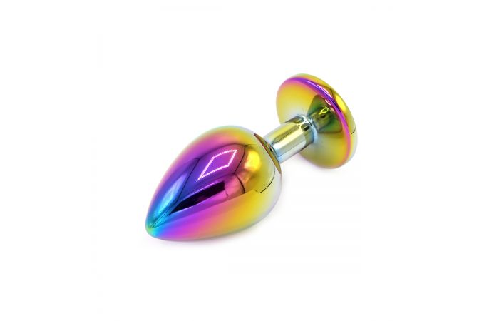 Rainbow Buttplug with Gem