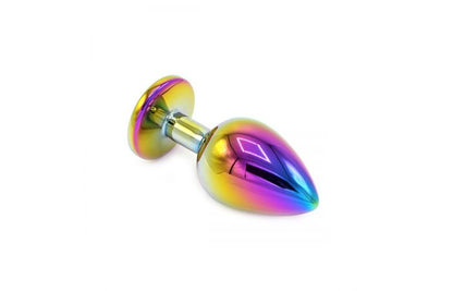 Rainbow Buttplug with Gem