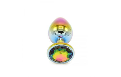 Rainbow Buttplug with Gem