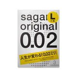 Sagami 0.02 L-size Ultra thin latex-free (Polyurethane) condoms 3-pack